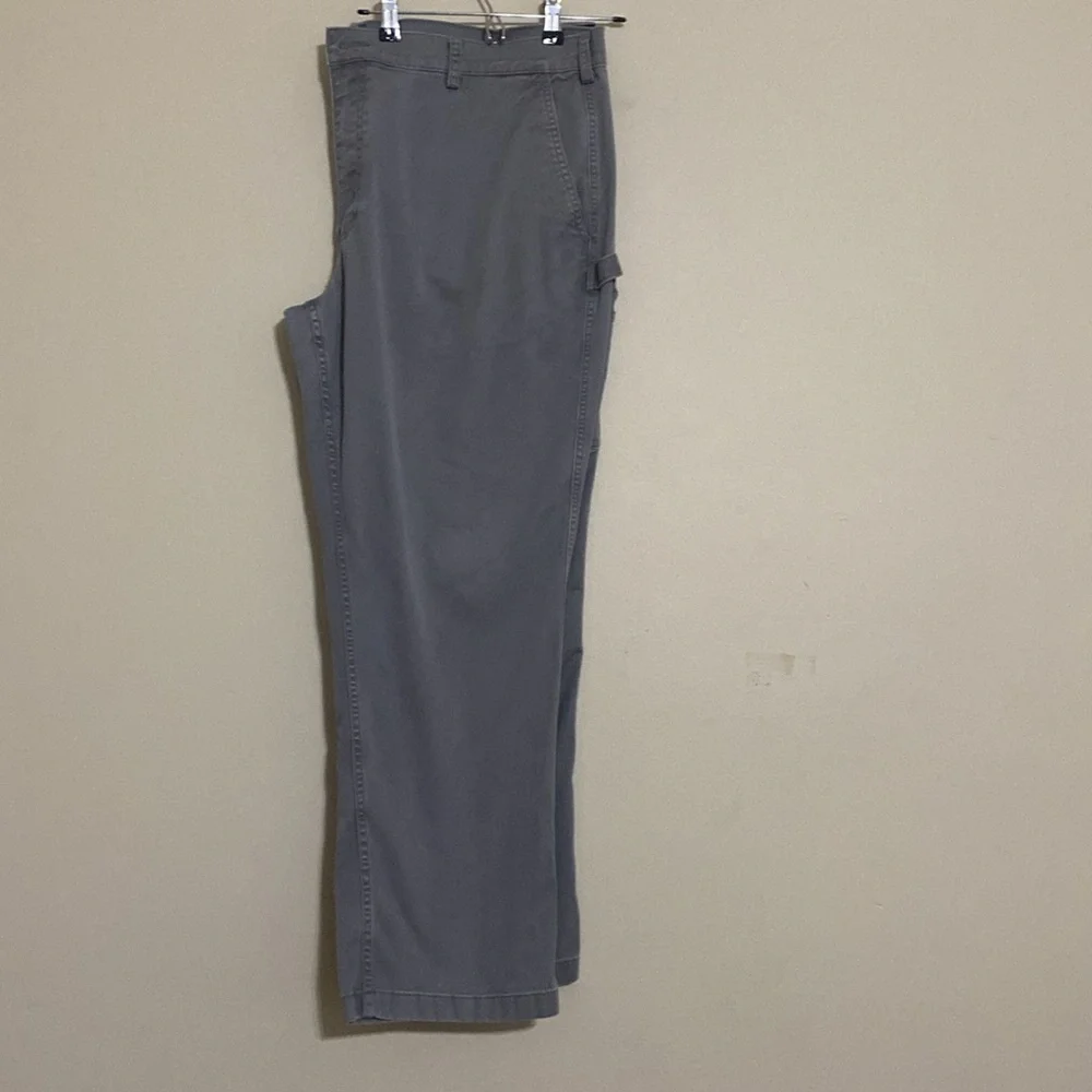 Duluth trading 40 grit Men's Gray carpenter Pants slim fit workwear office 44x30
